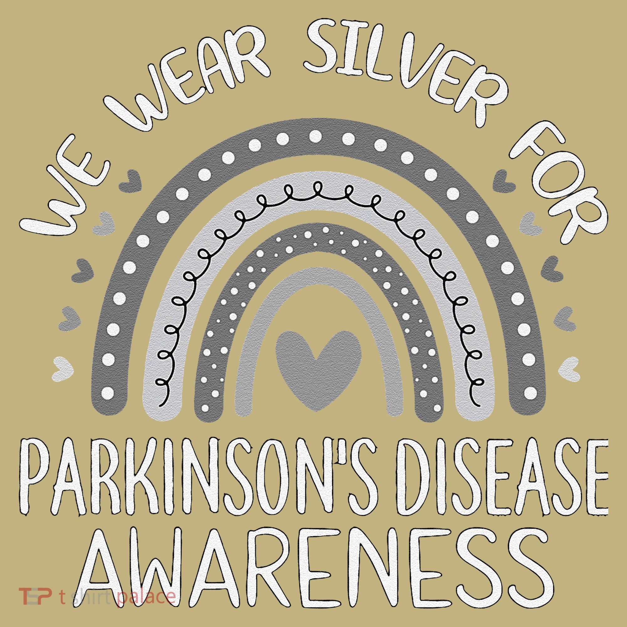 We Wear Silver Rainbow Parkinsons Disease Awareness Mousepad