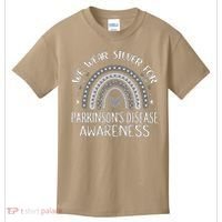 We Wear Silver Rainbow Parkinsons Disease Awareness Kids T-Shirt thumb 0