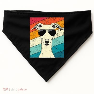 Whippet With Sunglasses Dog Lovers USA-Made Doggie Bandana
