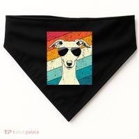 Whippet With Sunglasses Dog Lovers USA-Made Doggie Bandana thumb 0