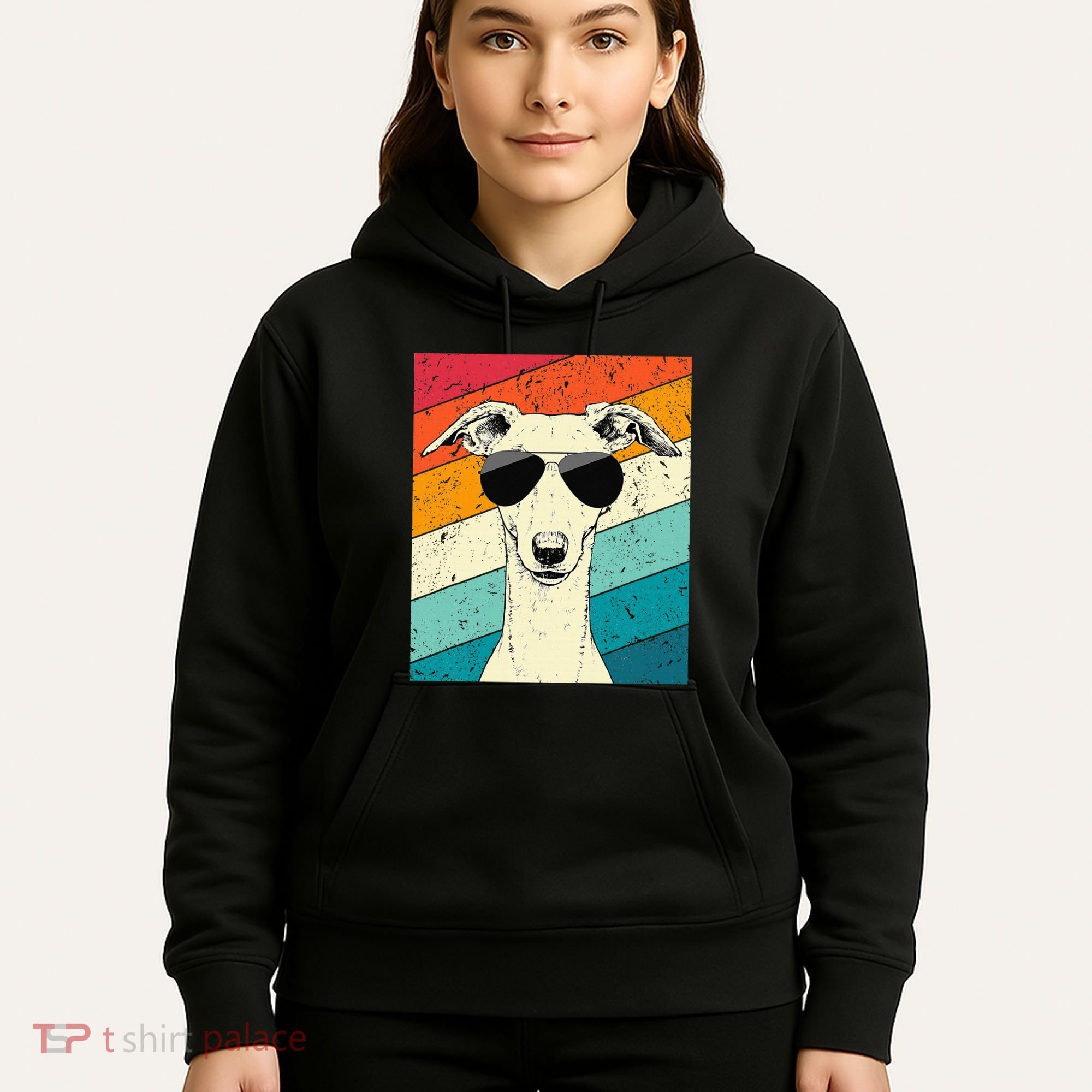 Whippet With Sunglasses Dog Lovers Hoodie