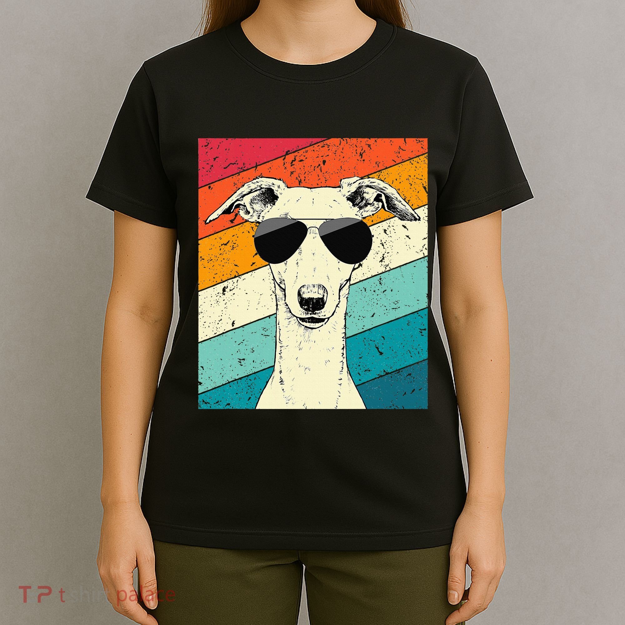 Whippet With Sunglasses Dog Lovers T-Shirt