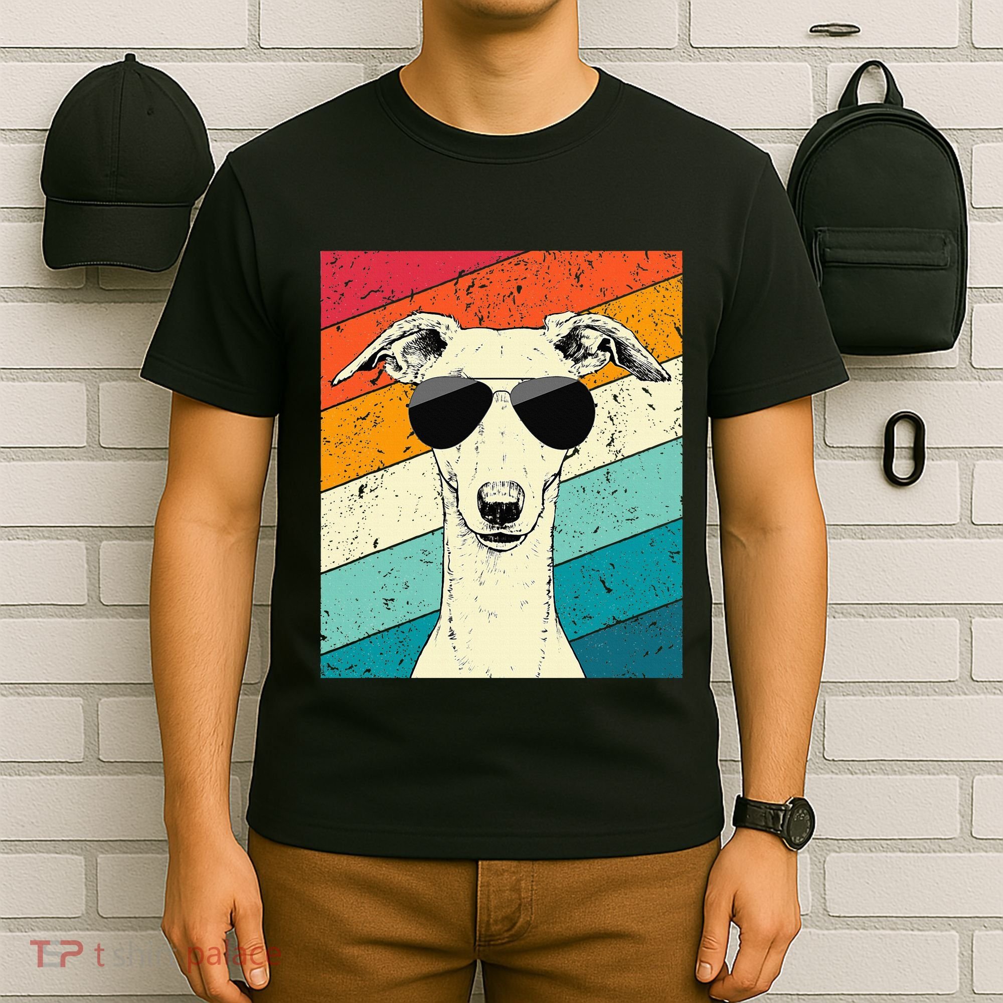 Whippet With Sunglasses Dog Lovers T-Shirt