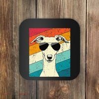 Whippet With Sunglasses Dog Lovers Coaster thumb 0