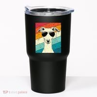 Whippet With Sunglasses Dog Lovers Tumbler thumb 0