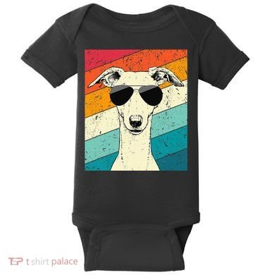 Whippet With Sunglasses Dog Lovers Baby Bodysuit