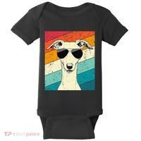 Whippet With Sunglasses Dog Lovers Baby Bodysuit thumb 0
