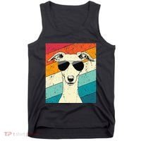 Whippet With Sunglasses Dog Lovers Tank Top thumb 0