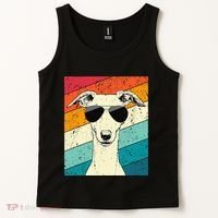 Whippet With Sunglasses Dog Lovers Tank Top thumb 2