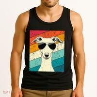 Whippet With Sunglasses Dog Lovers Tank Top thumb 3