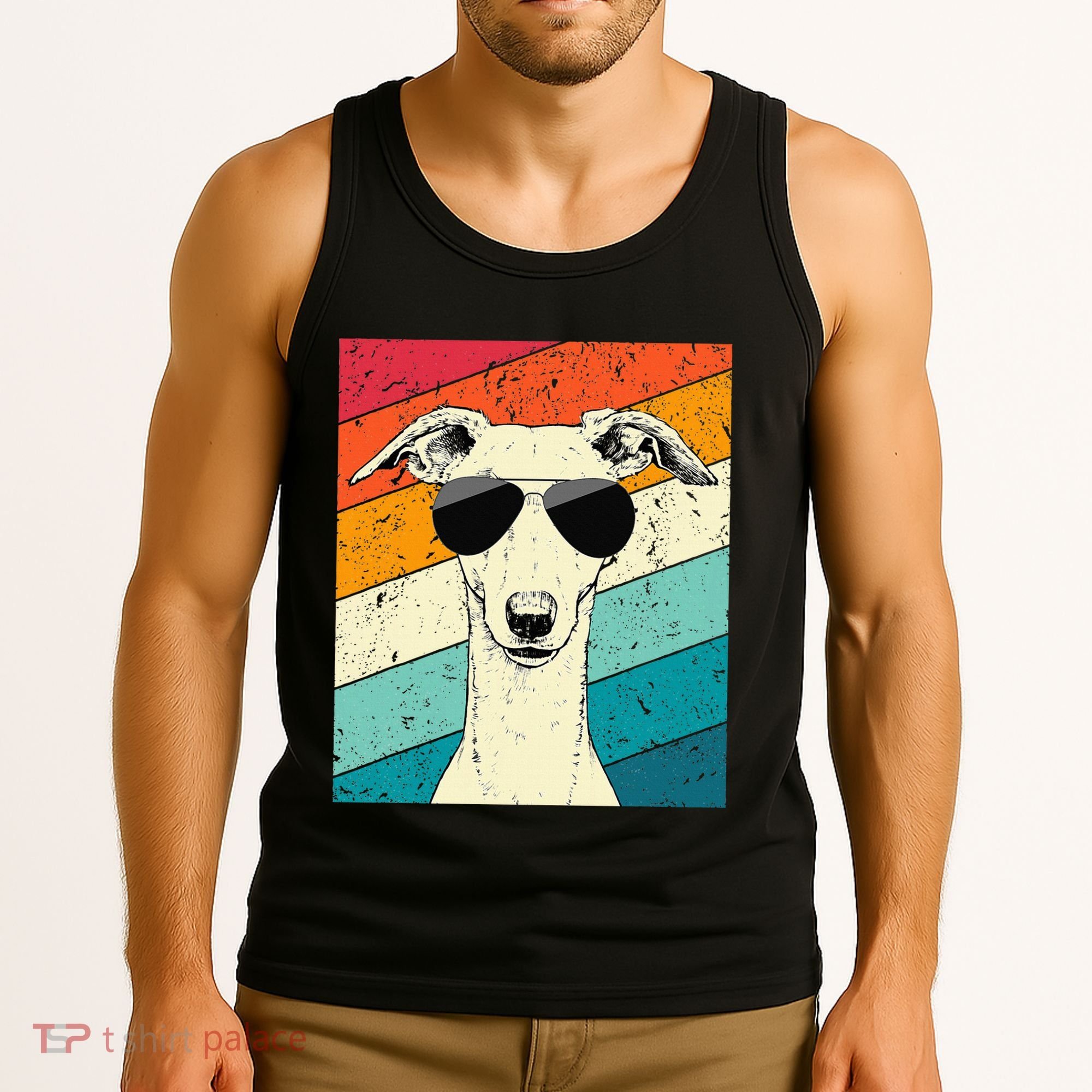 Whippet With Sunglasses Dog Lovers Tank Top