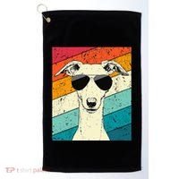 Whippet With Sunglasses Dog Lovers Golf Towel thumb 0