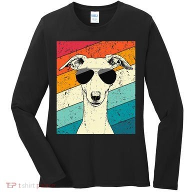 Whippet With Sunglasses Dog Lovers Women's Long Sleeve Shirt