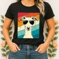 Whippet With Sunglasses Dog Lovers Women's T-Shirt thumb 2