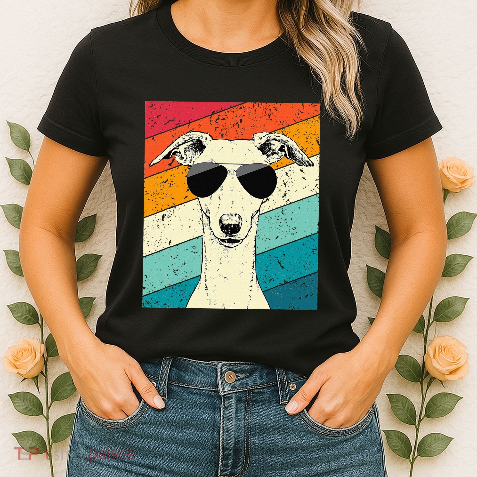 Whippet With Sunglasses Dog Lovers Women's T-Shirt