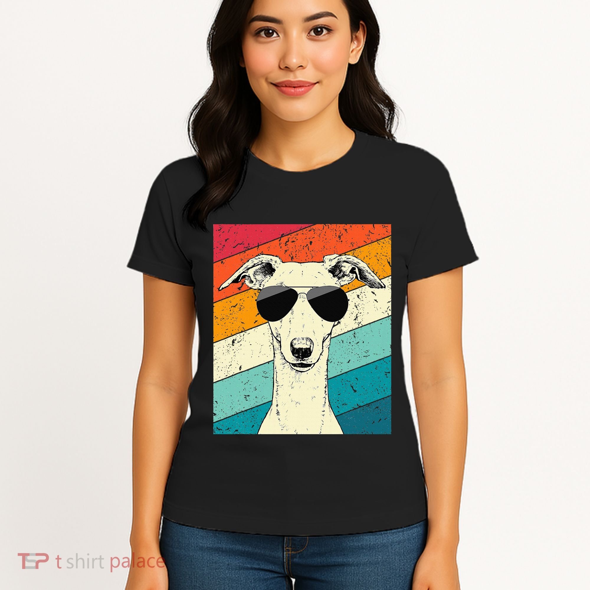 Whippet With Sunglasses Dog Lovers Women's T-Shirt
