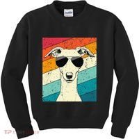 Whippet With Sunglasses Dog Lovers Kids Sweatshirt thumb 0
