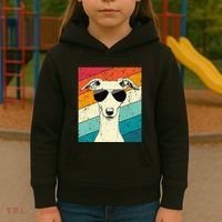 Whippet With Sunglasses Dog Lovers Kids Hoodie thumb 3