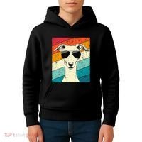 Whippet With Sunglasses Dog Lovers Kids Hoodie thumb 4
