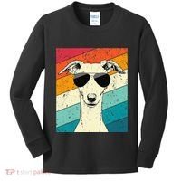 Whippet With Sunglasses Dog Lovers Kids Long Sleeve Shirt thumb 0