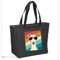 Whippet With Sunglasses Dog Lovers Tote Bag thumb 2