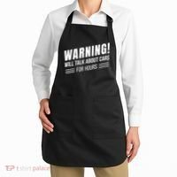 Warning Will Talk About Cars For Hours Apron thumb 2