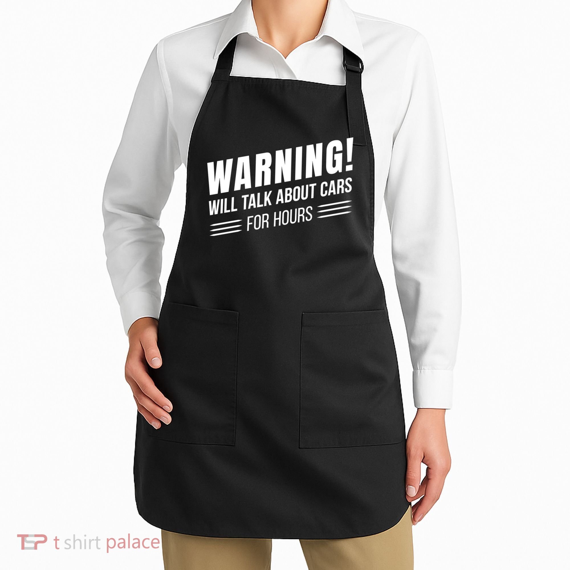 Warning Will Talk About Cars For Hours Apron