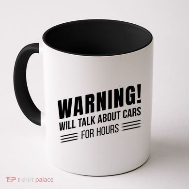 Warning Will Talk About Cars For Hours Coffee Mug