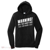 Warning Will Talk About Cars For Hours Women's Hoodie thumb 0