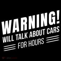 Warning Will Talk About Cars For Hours Women's Hoodie thumb 2