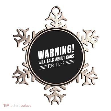 Warning Will Talk About Cars For Hours Ornament