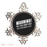 Warning Will Talk About Cars For Hours Ornament thumb 0