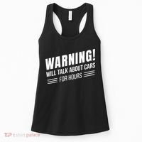Warning Will Talk About Cars For Hours Women's Tank Top thumb 0