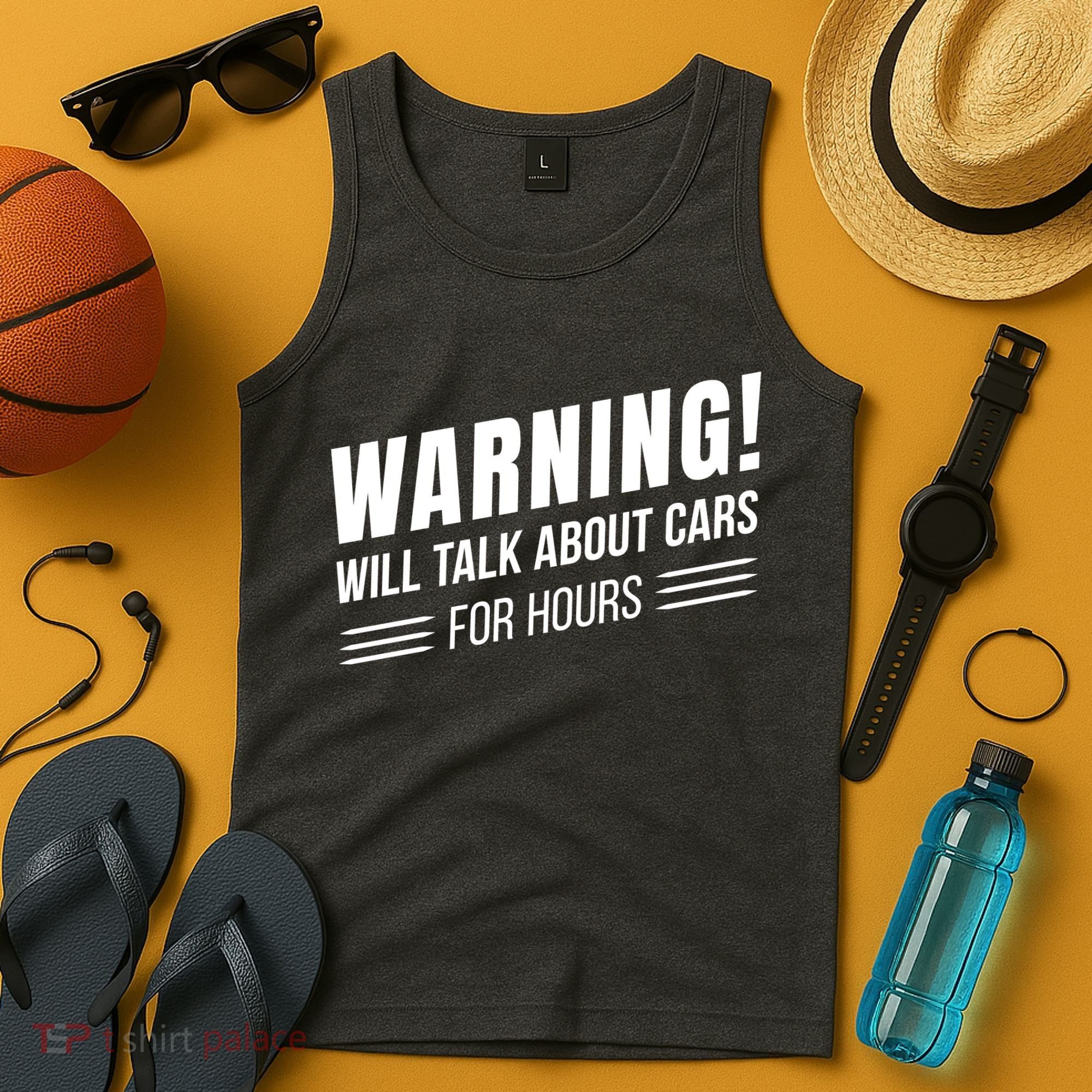 Warning Will Talk About Cars For Hours Tank Top