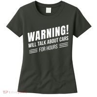 Warning Will Talk About Cars For Hours Women's T-Shirt thumb 0