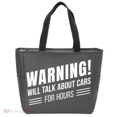 Warning Will Talk About Cars For Hours Tote Bag