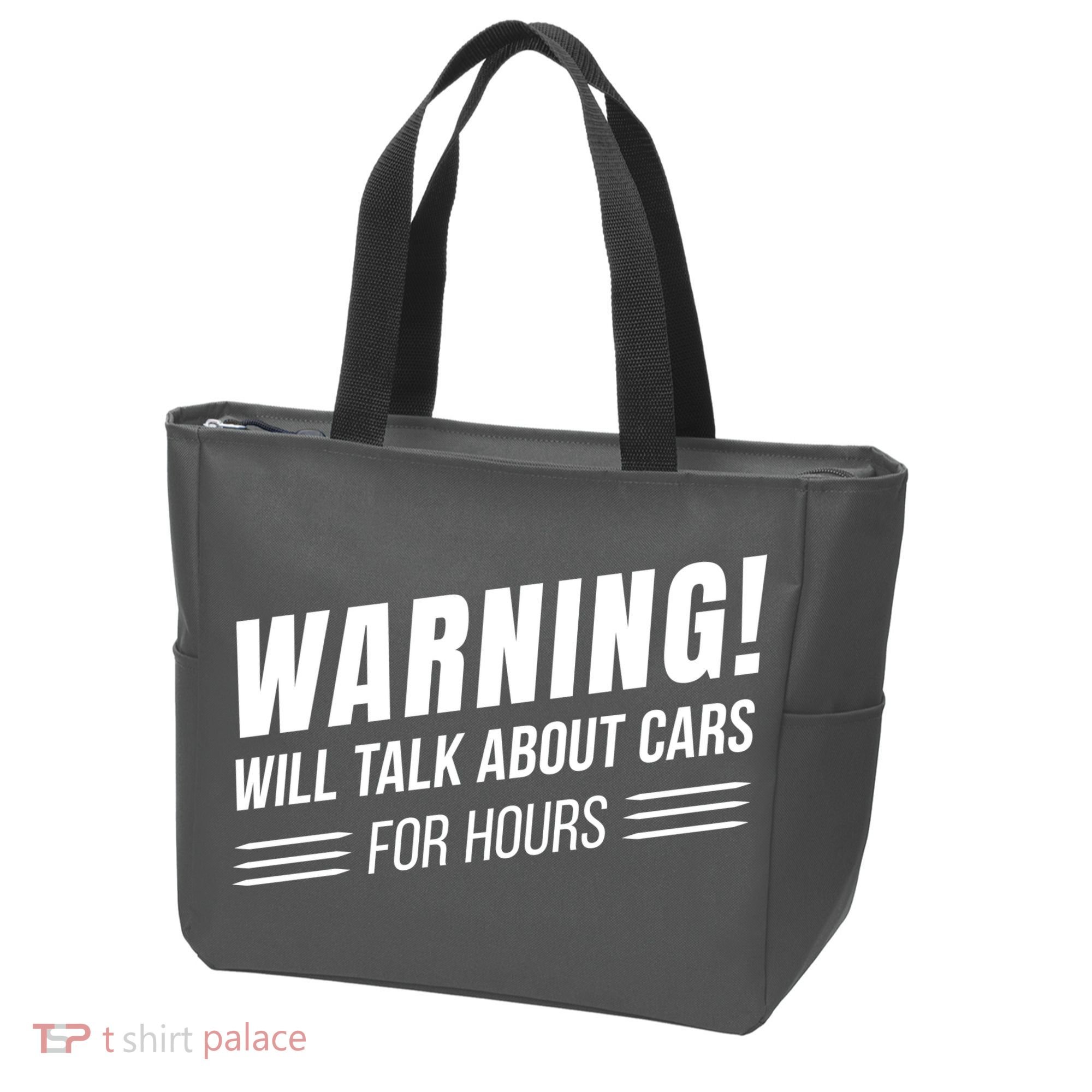 Warning Will Talk About Cars For Hours Tote Bag