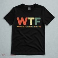 WTF Who's Turning Fifty Funny 50th Birthday Party 50 Years T-Shirt thumb 5