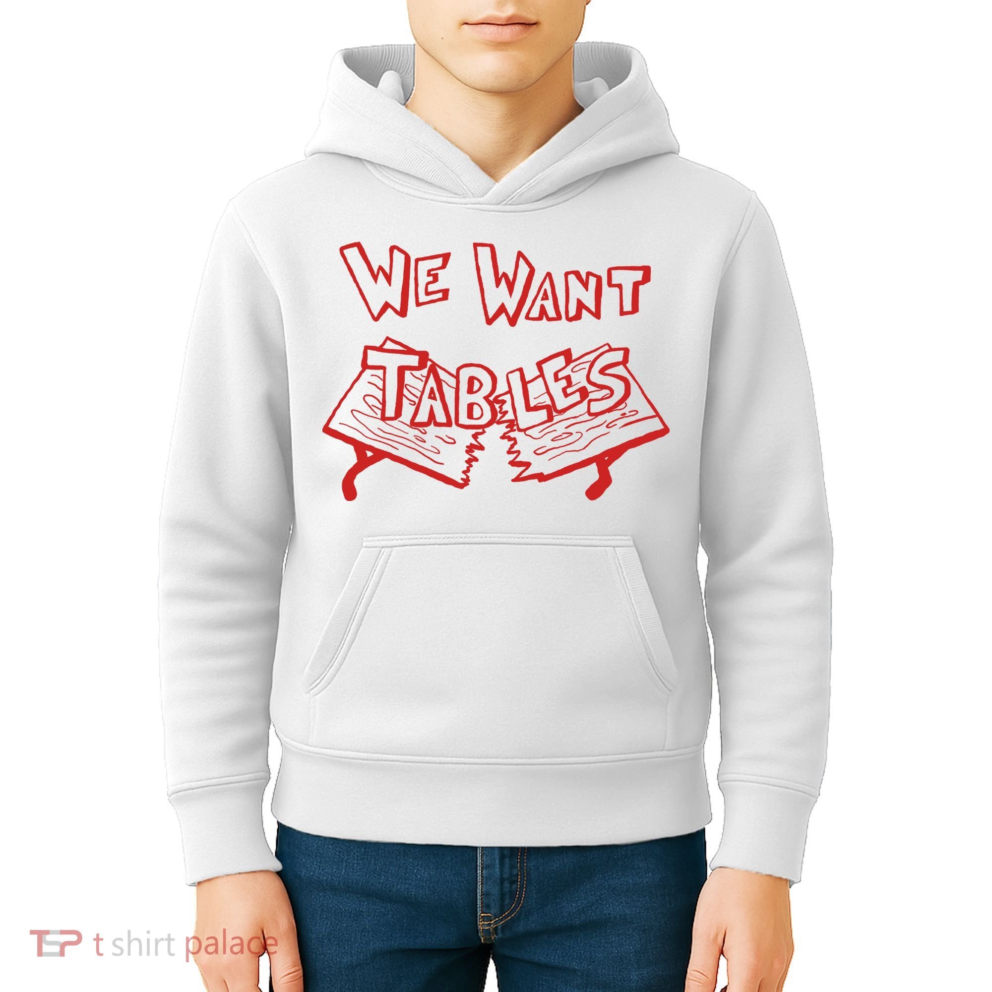 We Want Tables Wrestling Funny Kids Hoodie