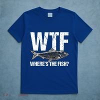 Wtf Wheres The Fish Funny Fishing Humor Fisher Meaningful Gift T-Shirt thumb 5