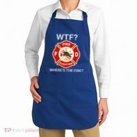 Wtf WhereS The Fire Funny Firefighter Apron thumb 2