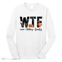 Wtf Wine Turkey Family Thanksgiving Funny Long Sleeve Shirt thumb 0