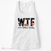 Wtf Wine Turkey Family Thanksgiving Funny Women's Tank Top thumb 0