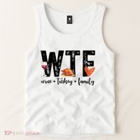 Wtf Wine Turkey Family Thanksgiving Funny Tank Top thumb 2