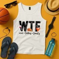 Wtf Wine Turkey Family Thanksgiving Funny Tank Top thumb 4