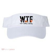 Wtf Wine Turkey Family Thanksgiving Funny Visor thumb 0