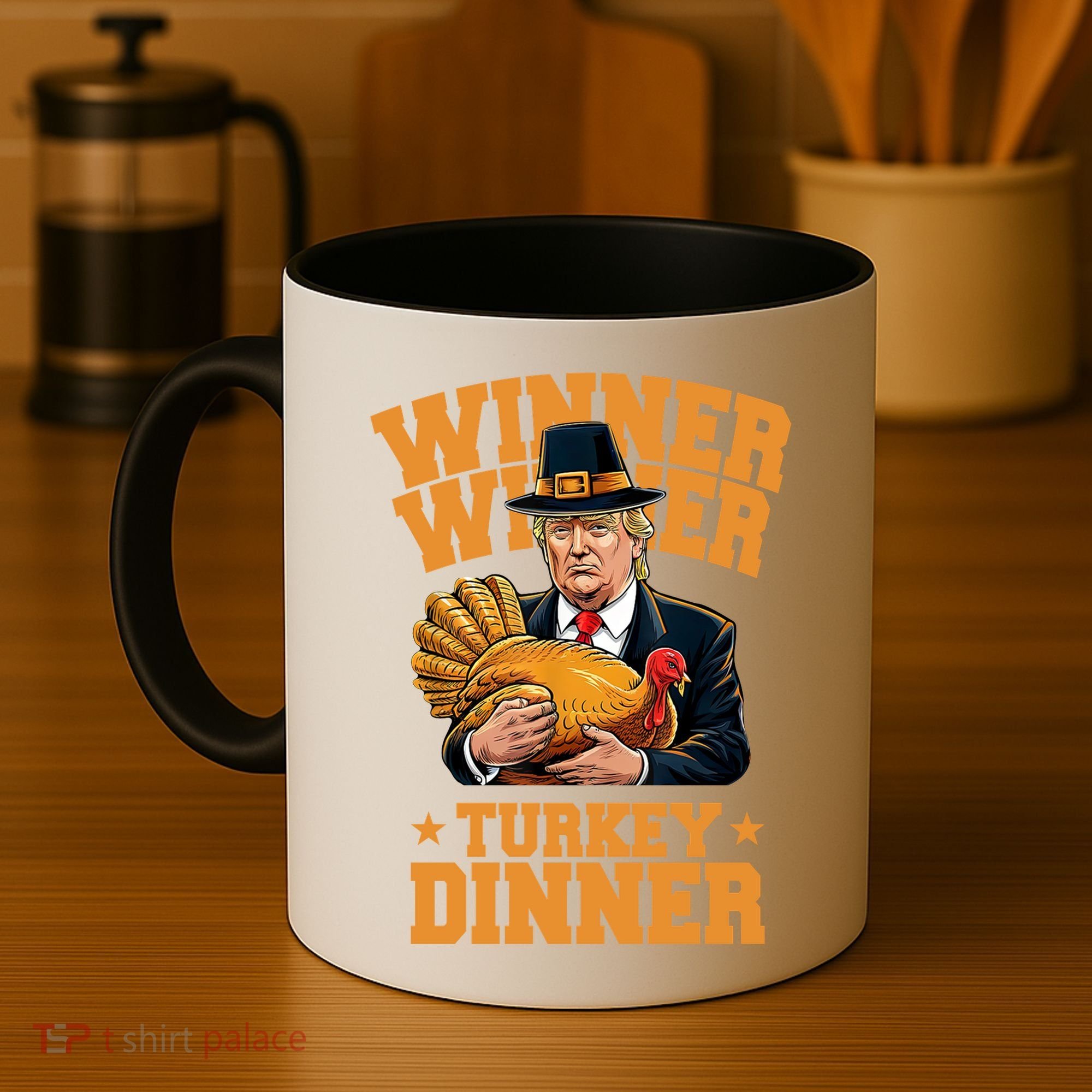 Winner Winnter Turkey Dinner Donald Trump Thanksgiving Funny Coffee Mug