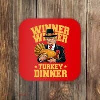 Winner Winnter Turkey Dinner Donald Trump Thanksgiving Funny Coaster thumb 0