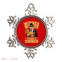 Winner Winnter Turkey Dinner Donald Trump Thanksgiving Funny Ornament thumb 0