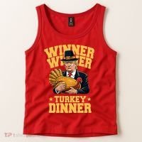 Winner Winnter Turkey Dinner Donald Trump Thanksgiving Funny Tank Top thumb 2